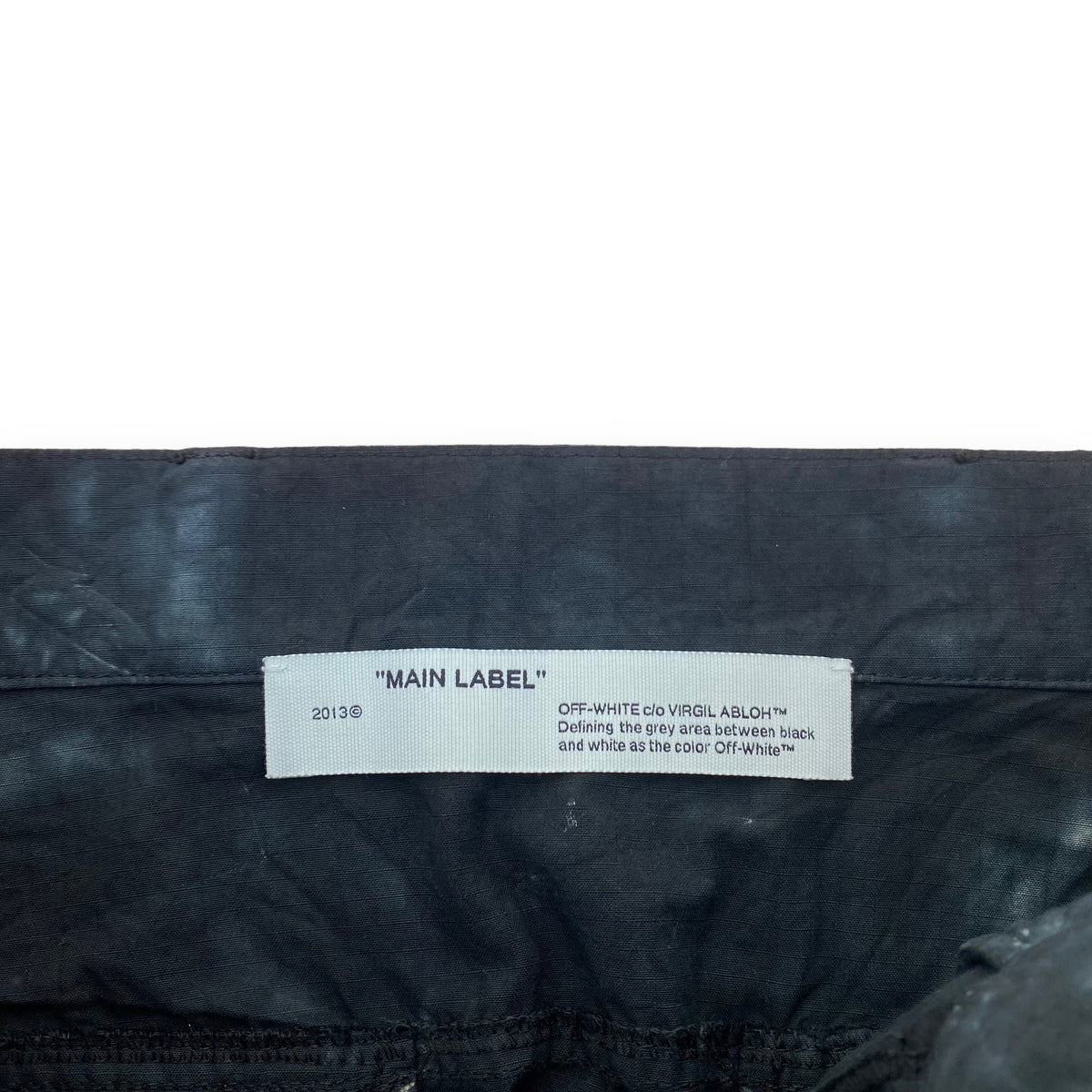 OFF-WHITE MODERN TIE-DYE CARGO TROUSERS BLUE 32W