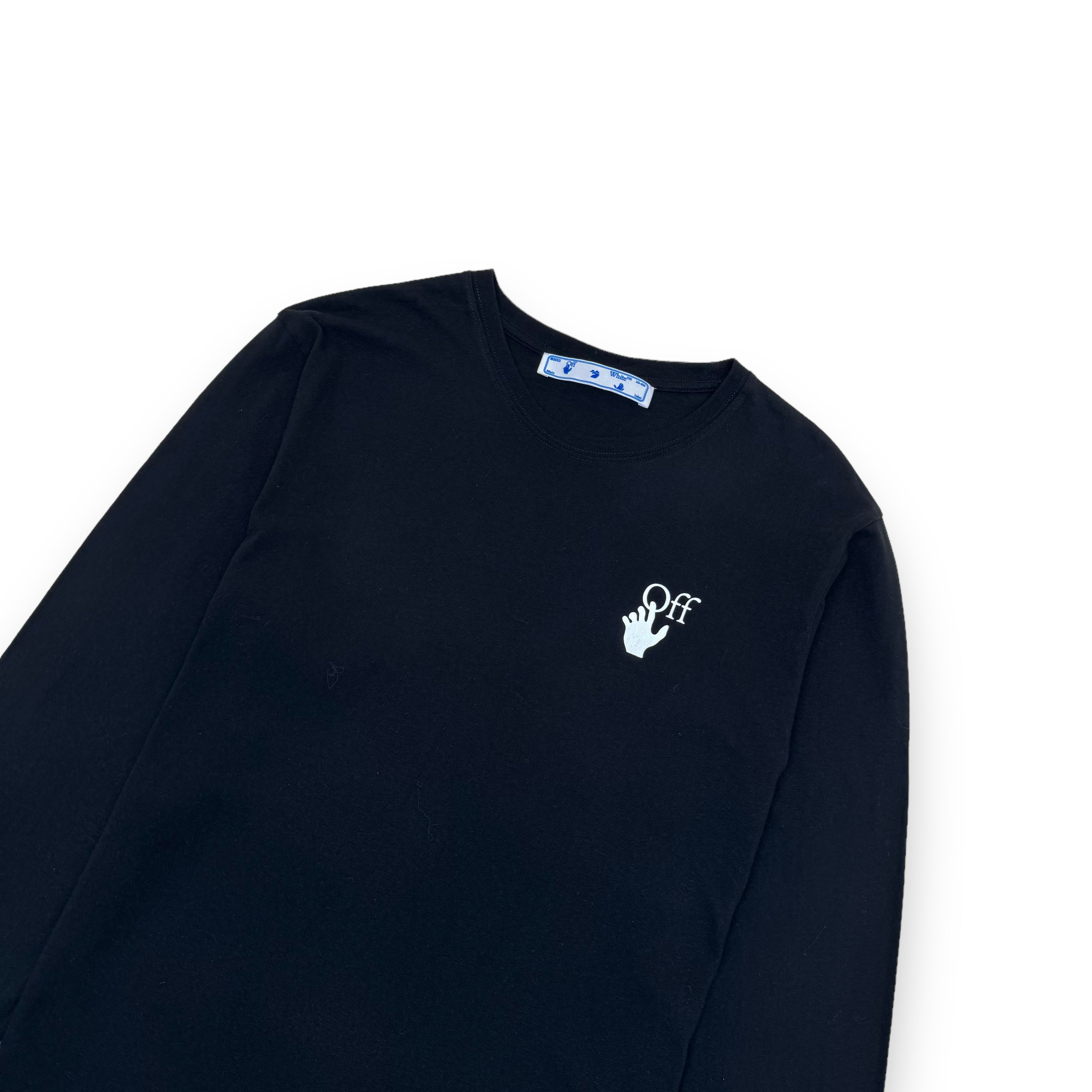 OFF-WHITE LONG SLEEVE DEGRADE ARROW T-SHIRT BLACK L