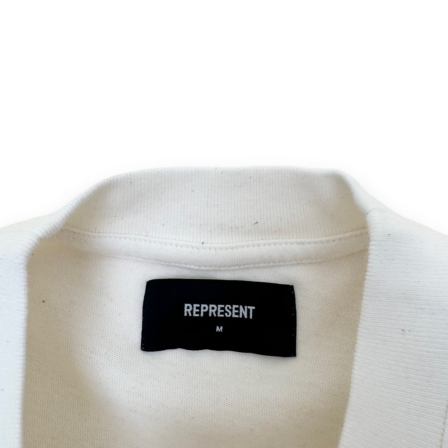 REPRESENT CREWNECK COTTON T-SHIRT WHITE M