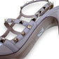VALENTINO GARAVANI ROCKSTUD 100 PATENT LEATHER PUMPS PINK UK8
