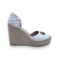 GUCCI MARMONT ESPADRILLE PLATFORM LEATHER HEELS WHITE UK8