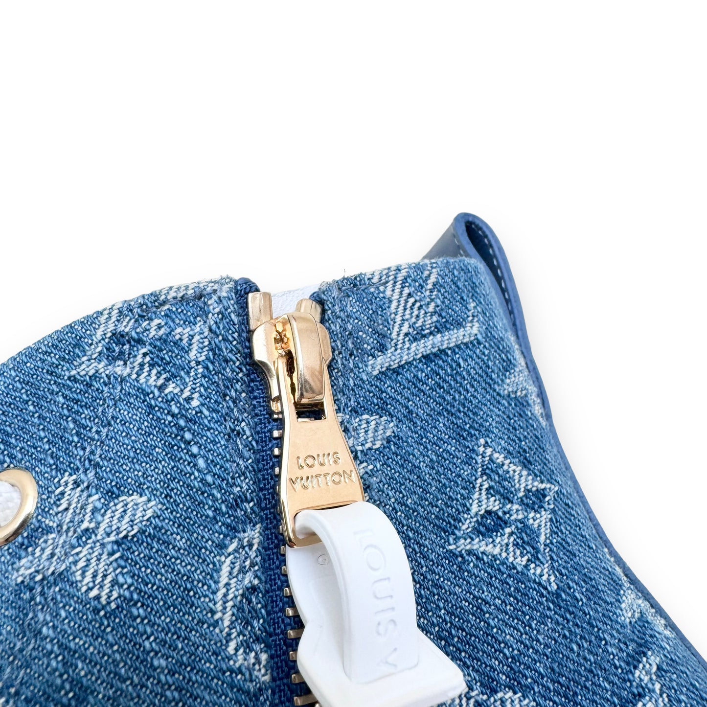 LOUIS VUITTON LV STELLAR HIGH TOP DENIM SNEAKERS BLUE UK4.5