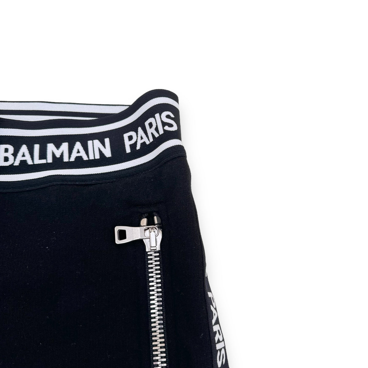 BALMAIN EMBOSSED LOGO SWEATPANTS BLACK XL