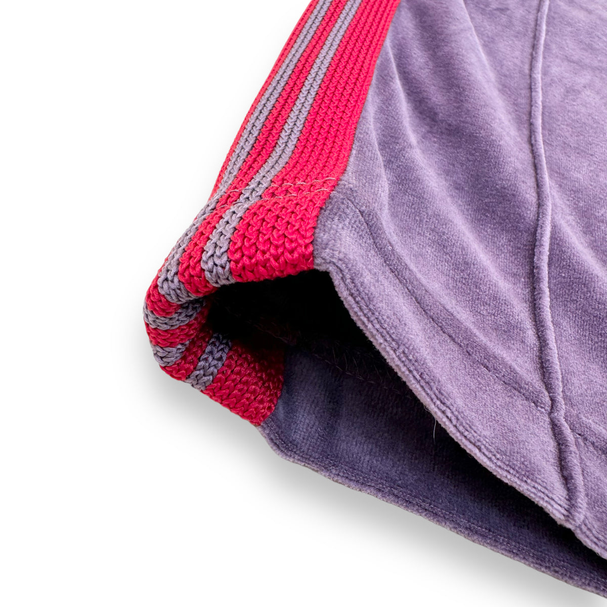NEEDLES NARROW VELOUR TRACK PANTS PUPLE S