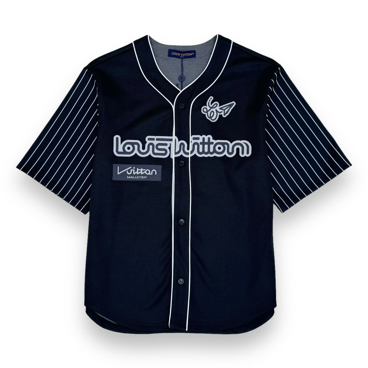 LOUIS VUITTON SS23 BASEBALL SHIRT BLACK L