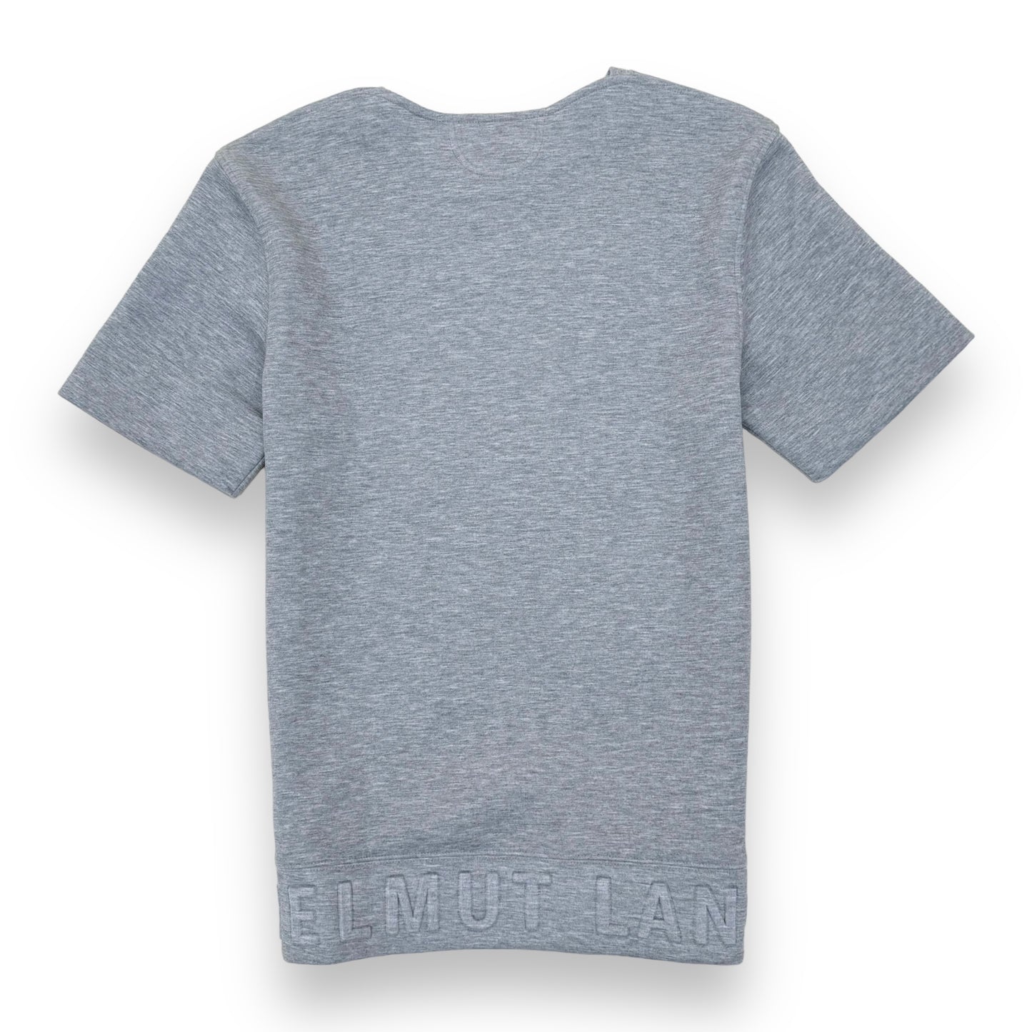 HELMUT LANG CREW NECK SHORT SLEEVE SWEATSHIRT GREY S