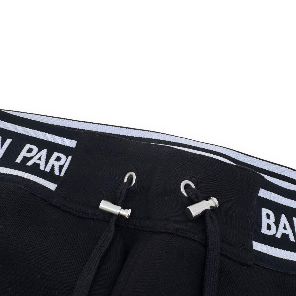BALMAIN EMBOSSED LOGO SWEATPANTS BLACK XL