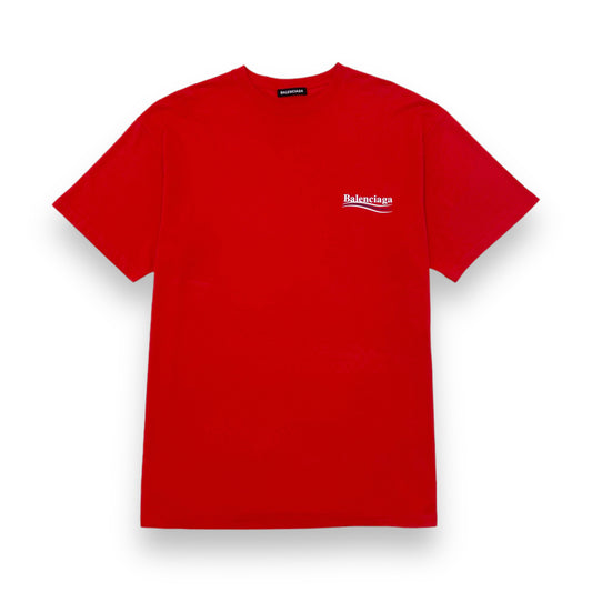 Balenciaga Logo T-Shirt Red S