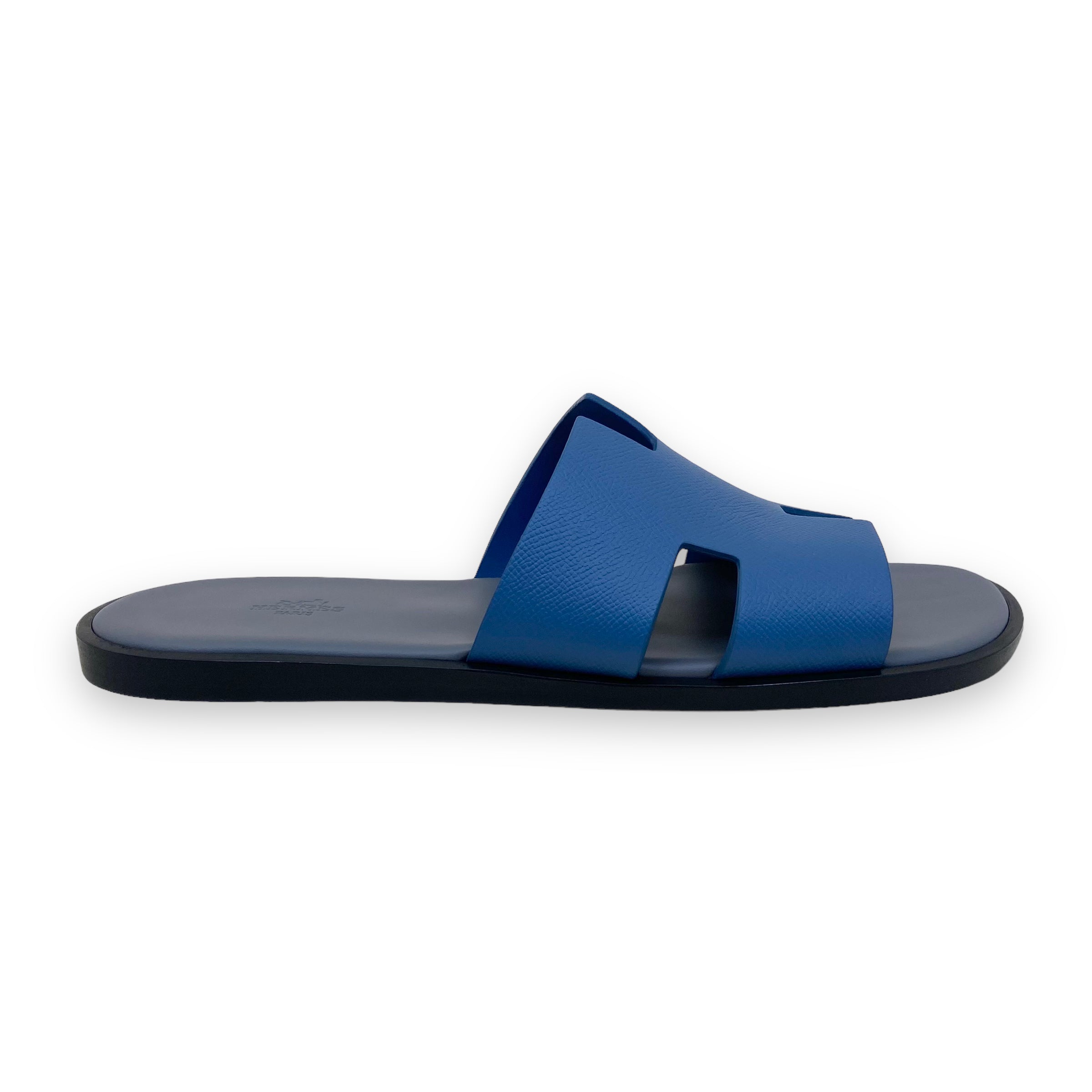 HERMES IZMIR SANDALS BLEU BLEUET / GRIS OSMIUM UK11
