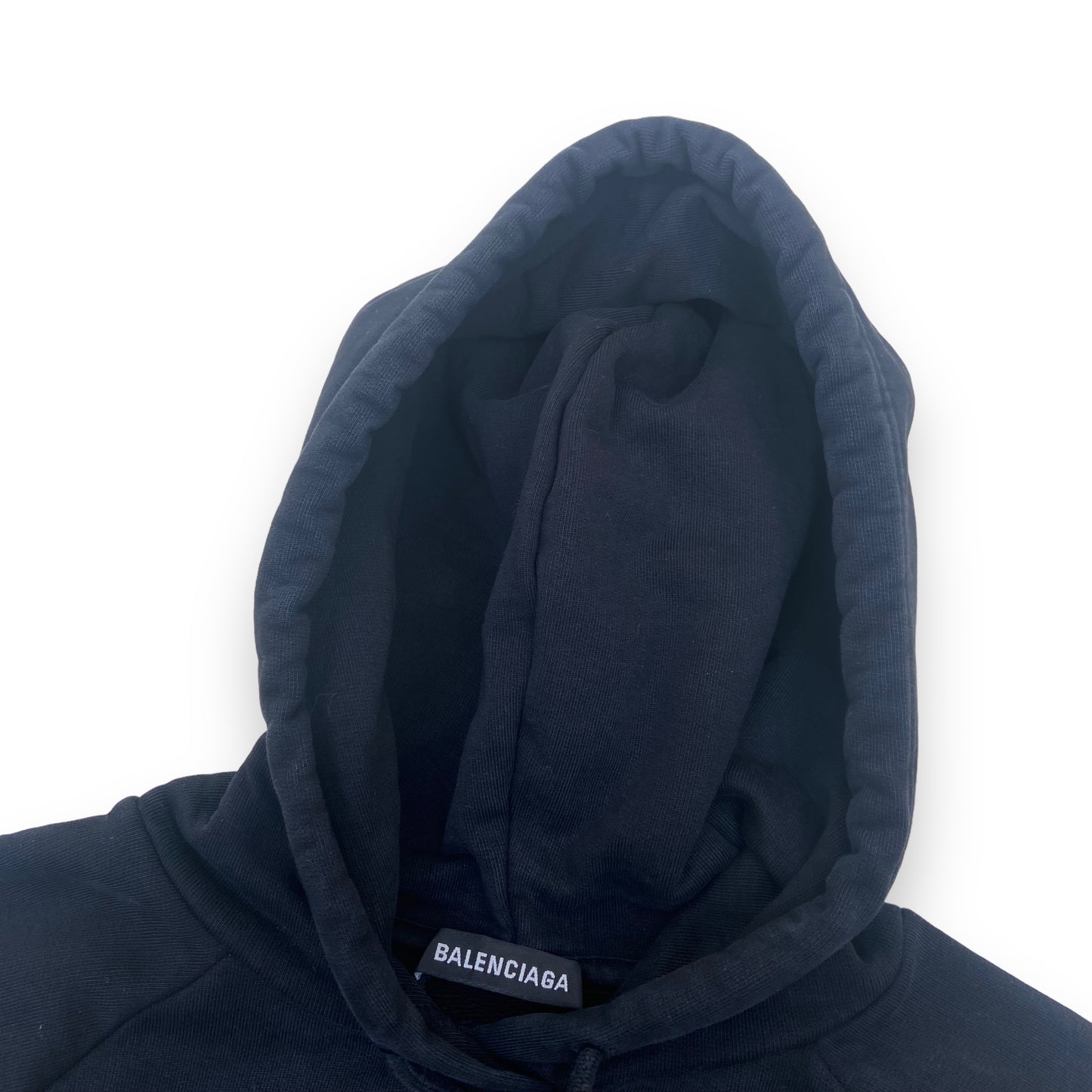 BALENCIAGA BB MODE HOODIE BLACK M