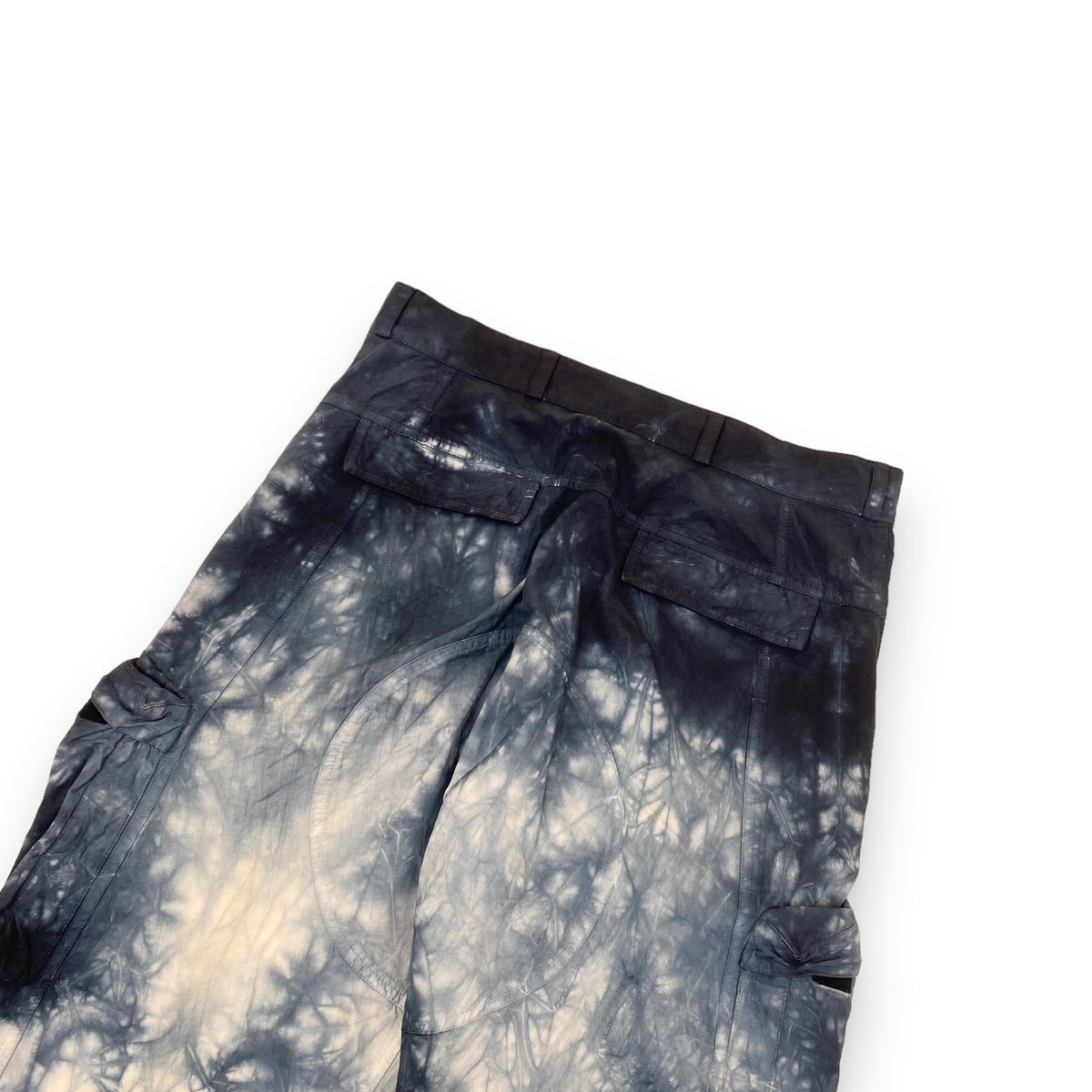 OFF-WHITE MODERN TIE-DYE CARGO TROUSERS BLUE 32W