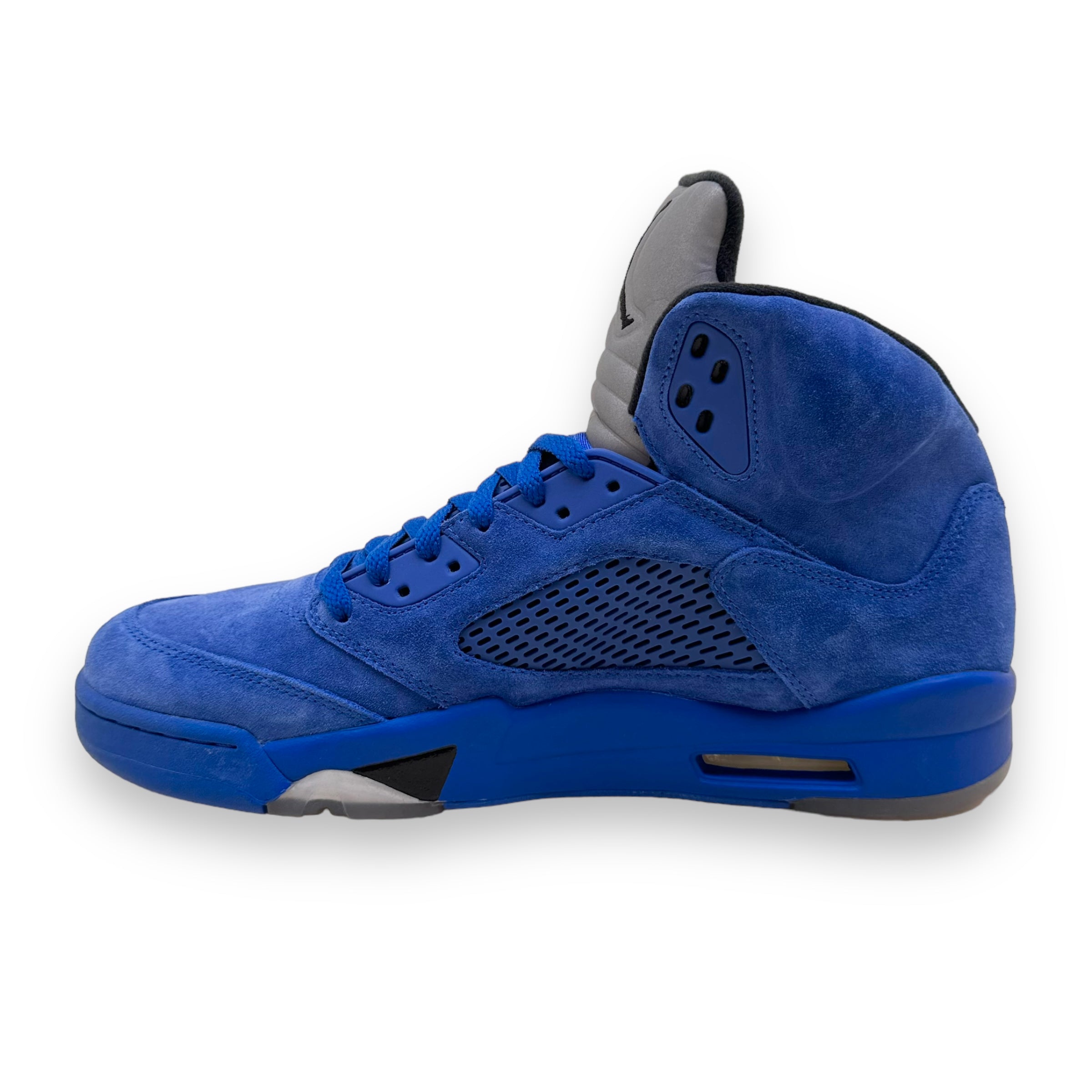AIR JORDAN 5 RETRO SUEDE SNEAKERS BLUE UK11