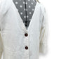 PFEIFFER LINEN BUTTON TWIST DRESS WHITE XS