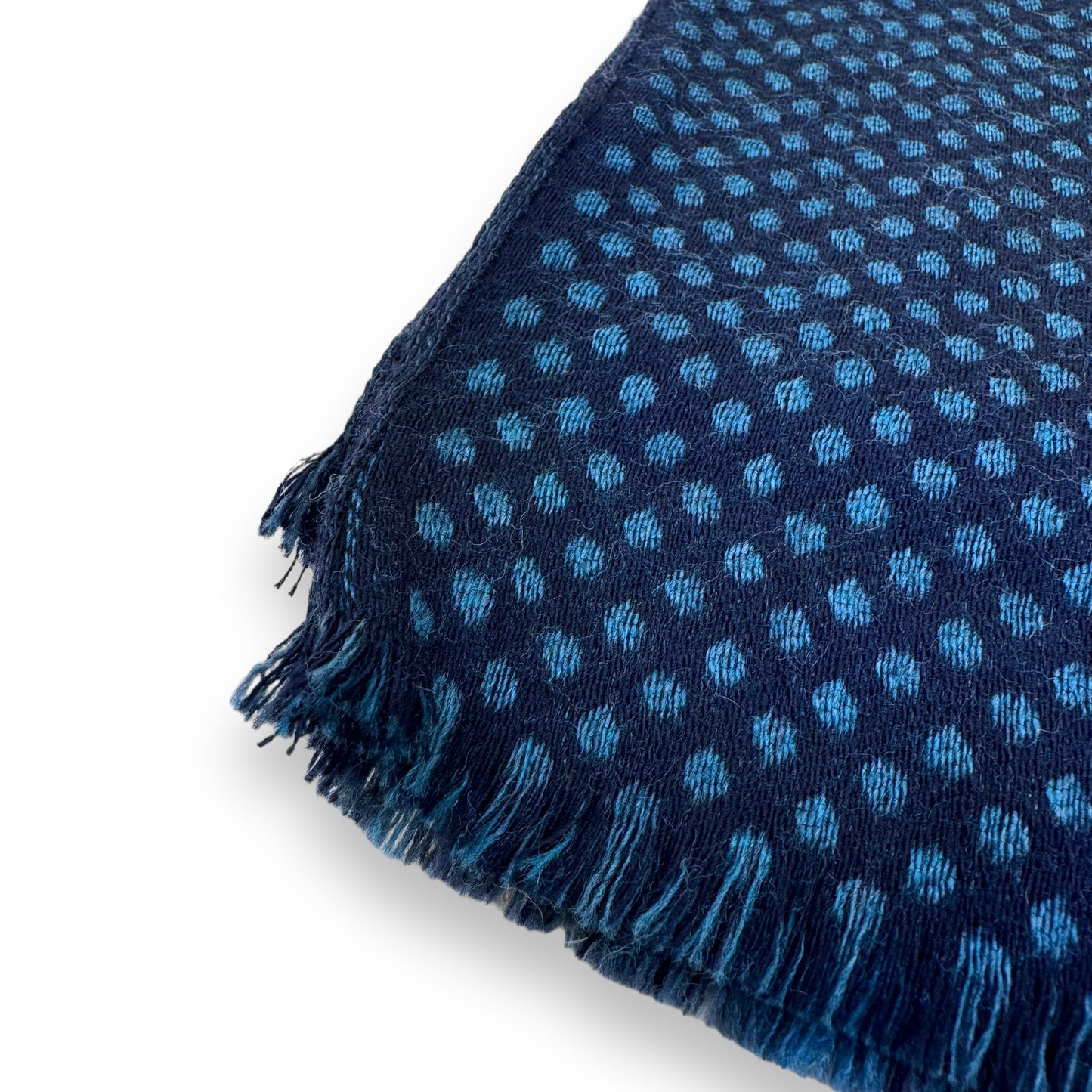 THOM SWEENEY WOOL / SILK REVERSIBLE SCARF NAVY