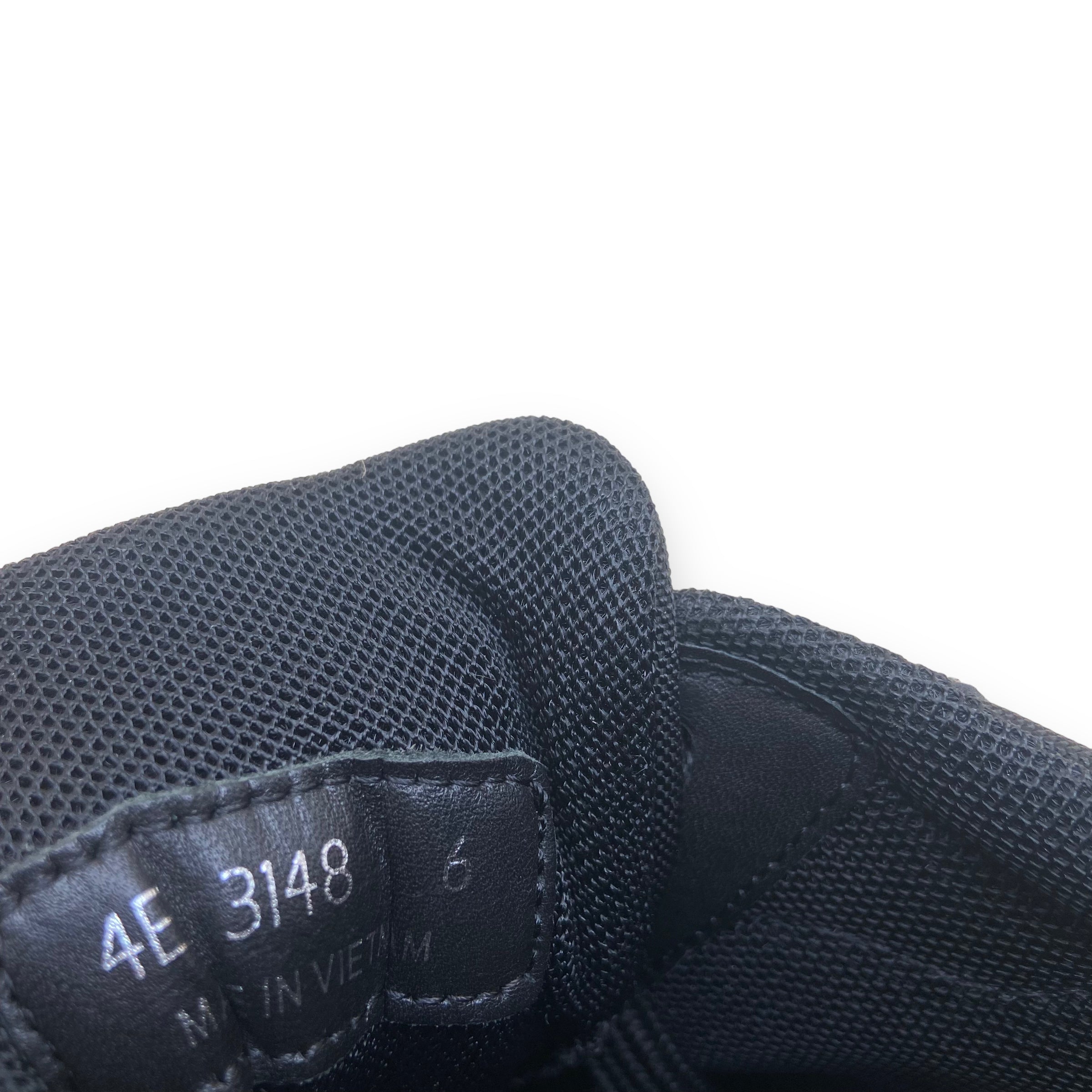 PRADA NYLON TECHNICAL FABRIC SNEAKERS BLACK UK6