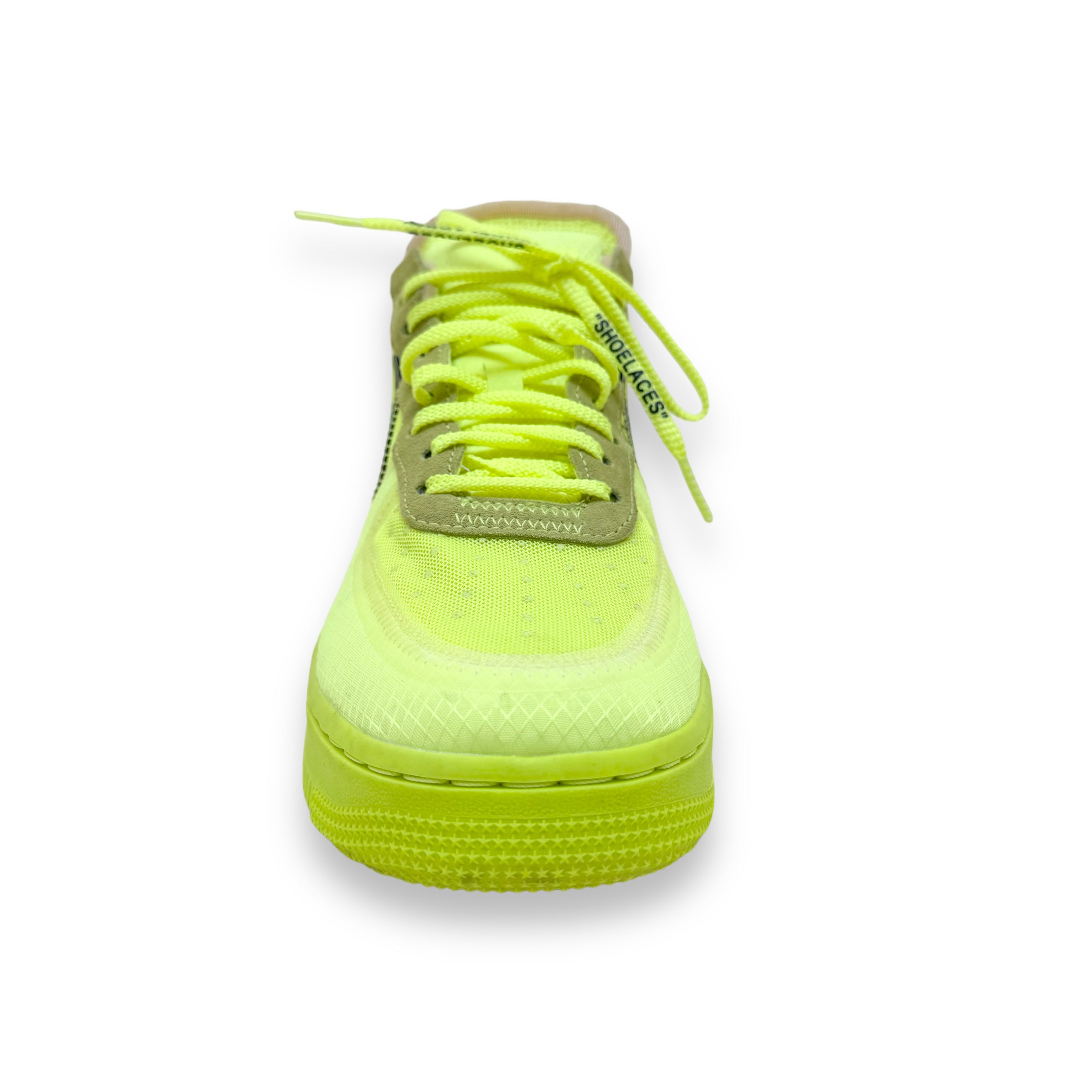 NIKE AIRFORCE 1 LOW X OFF-WHITE SNEAKERS VOLT UK8.5