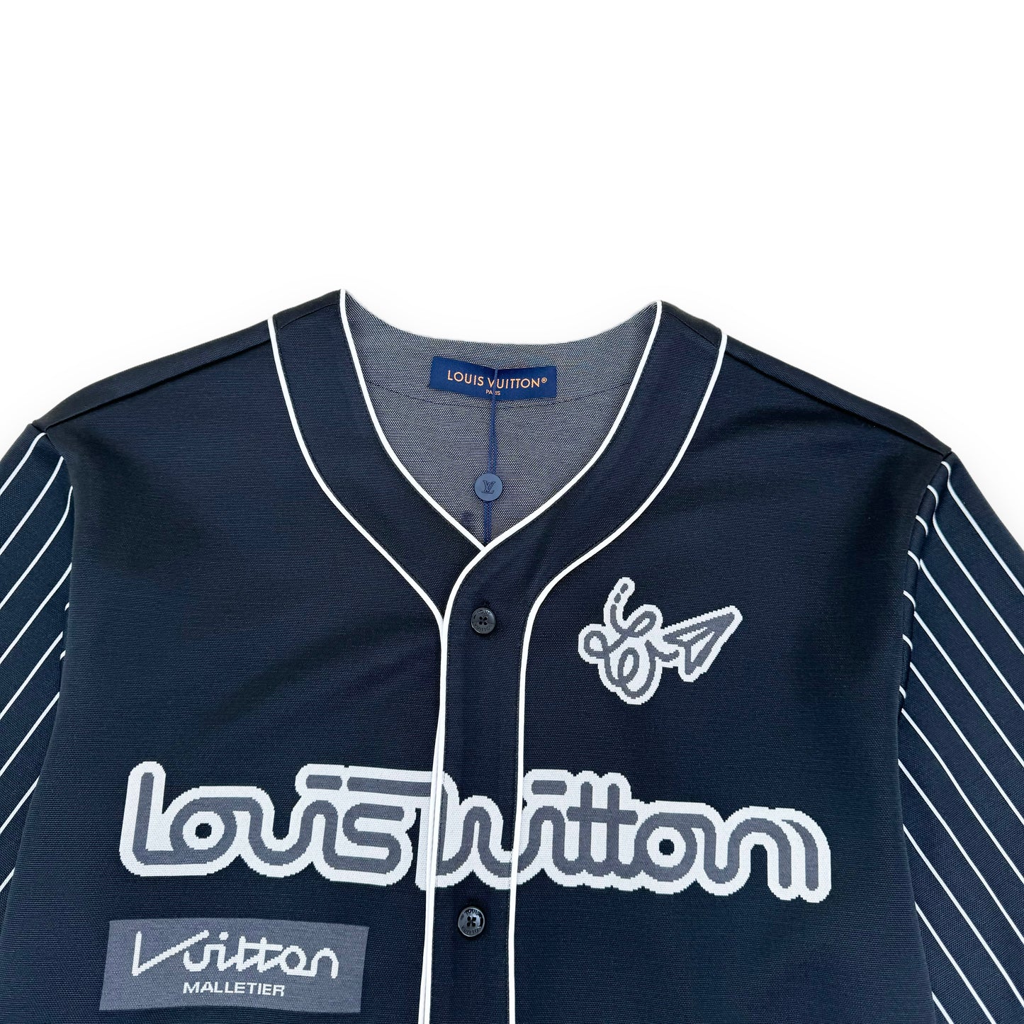 LOUIS VUITTON SS23 BASEBALL SHIRT BLACK L