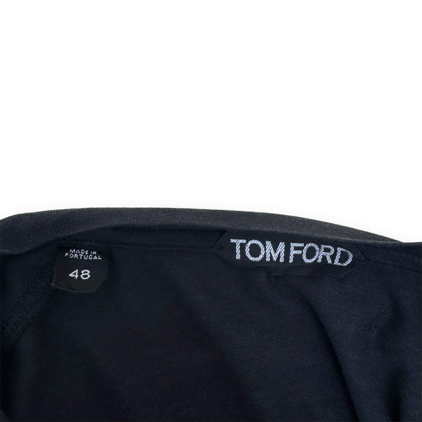 TOM FORD CLASSIC COTTON-BLEND T-SHIRT BLACK L