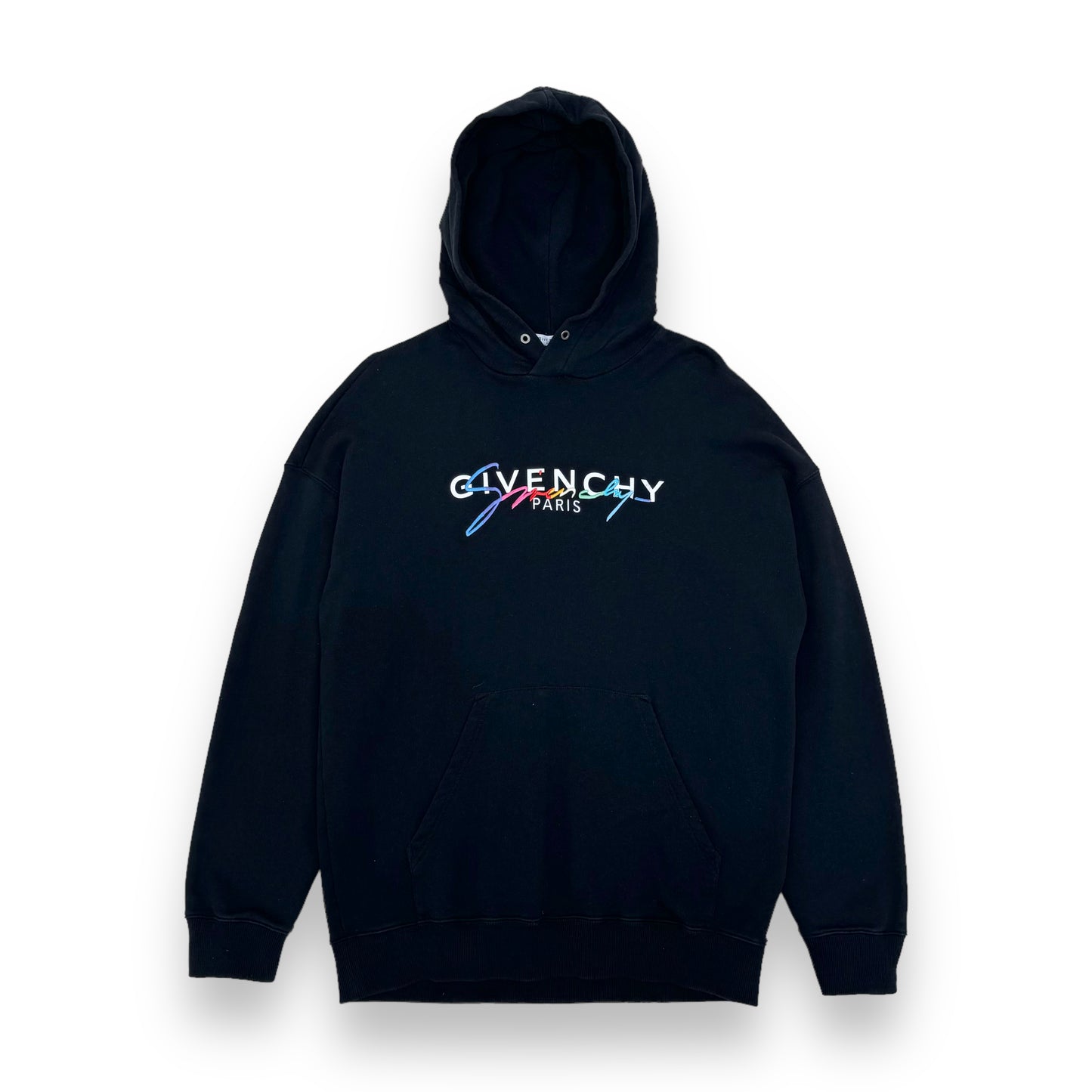 GIVENCHY LOGO HOODIE BLACK L