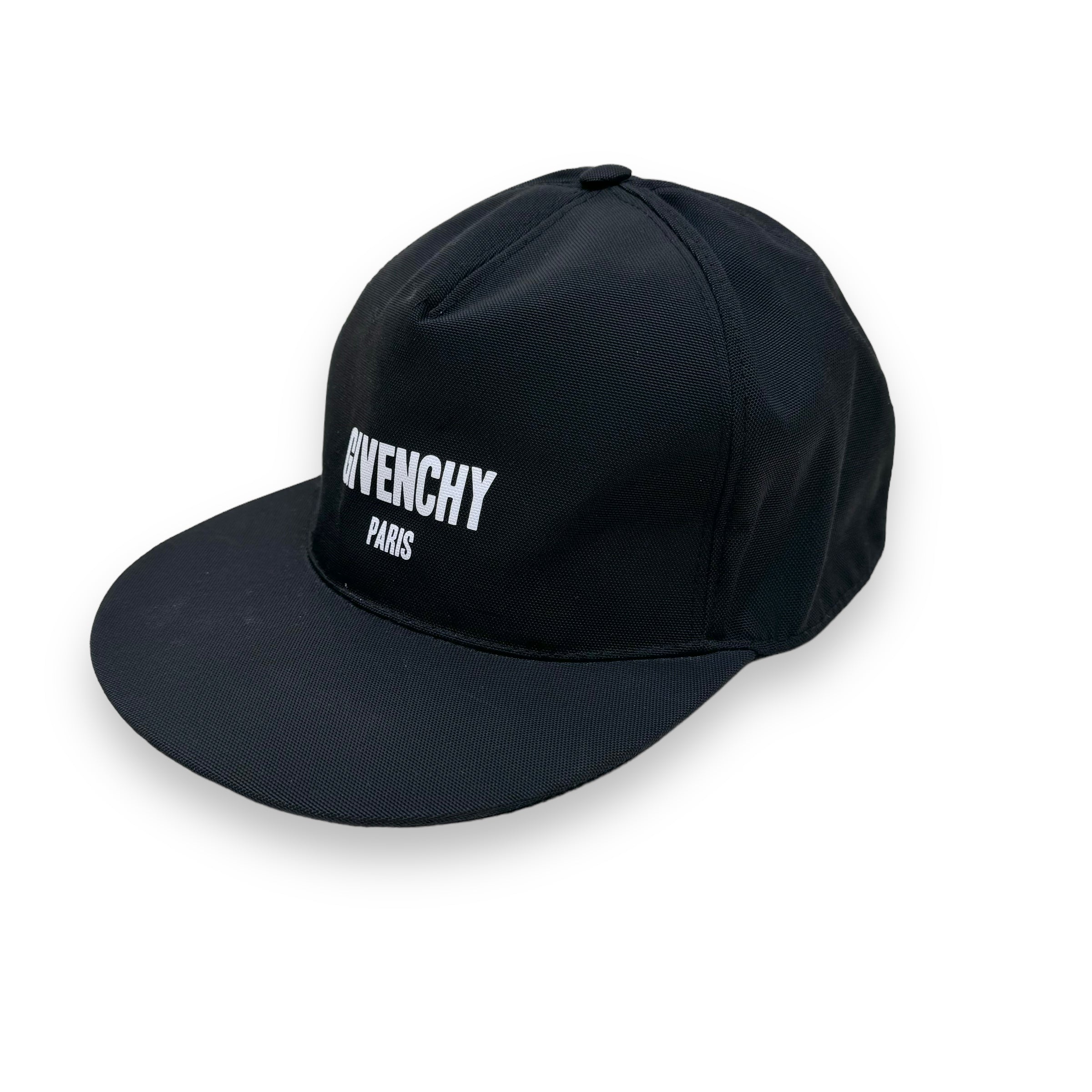 GIVENCHY PARIS LOGO BASEBALL FLAT CAP BLACK