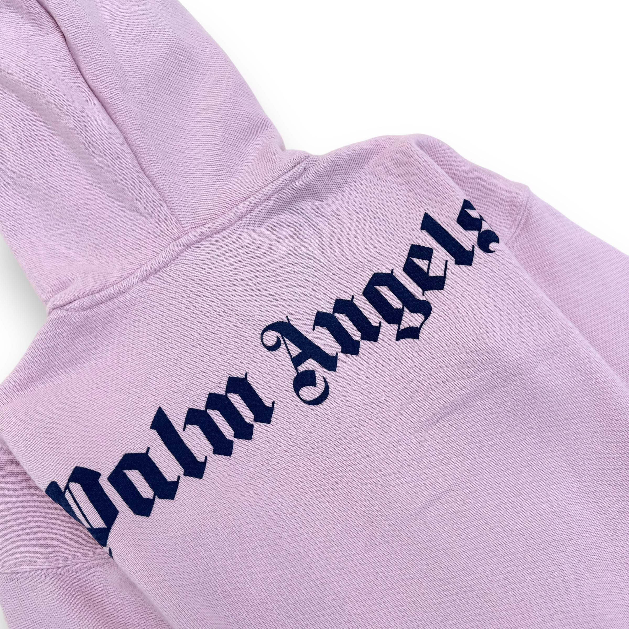 PALM ANGELS LOGO-PRINT HOODIE PINK AGE4
