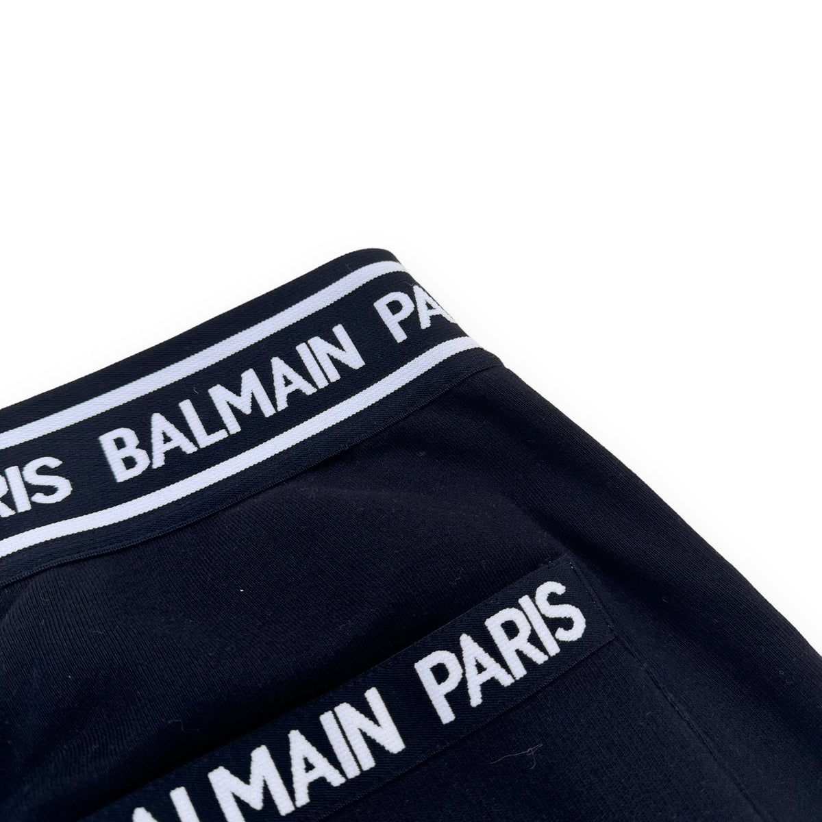 BALMAIN EMBOSSED LOGO SWEATPANTS BLACK XL