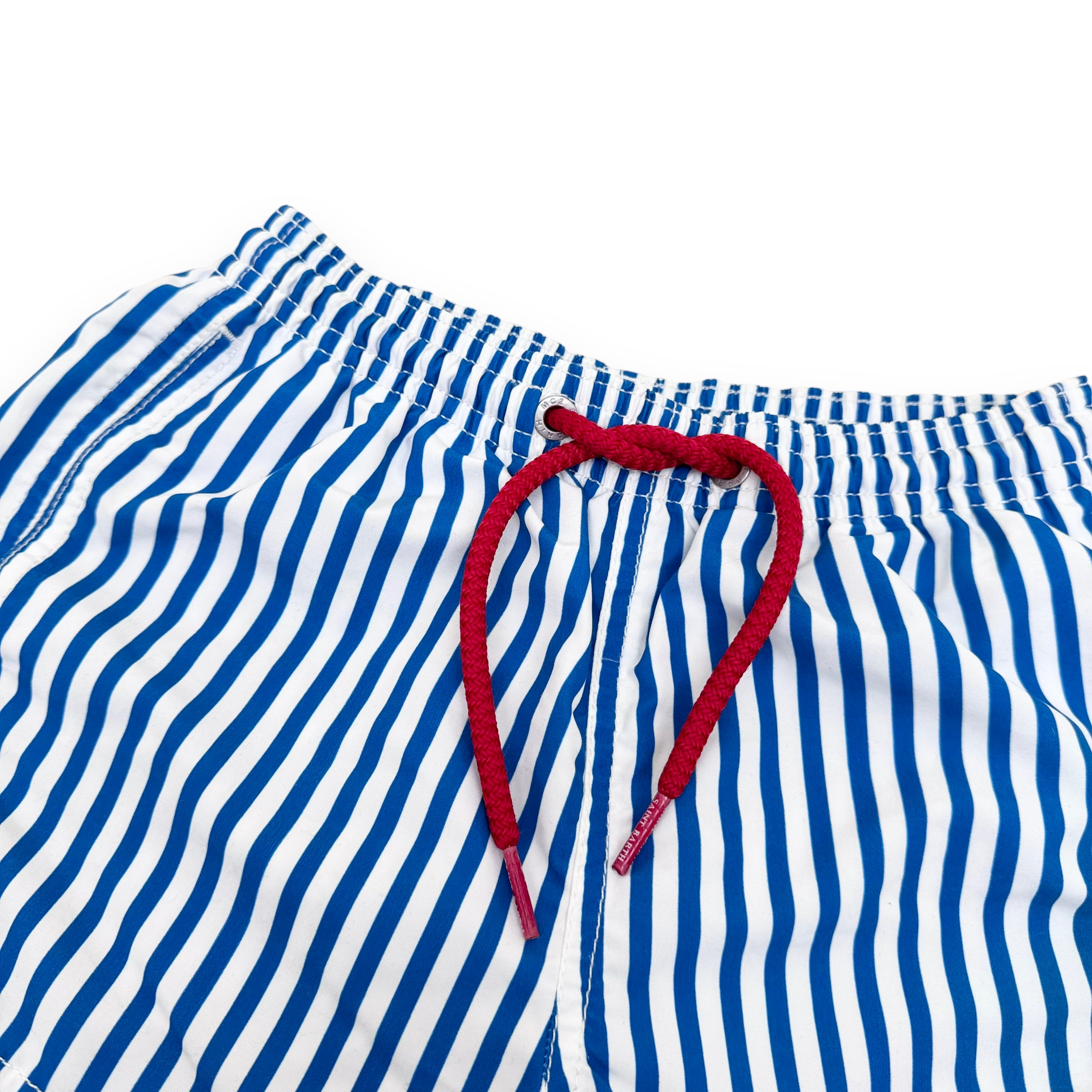 MC2 SAINT BARTHS STRIPED SWIM SHORTS BLUE AGE6