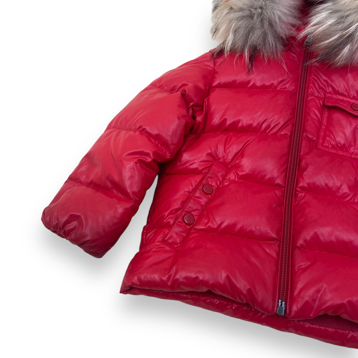 MONCLER PUFFER JACKET RED AGE2