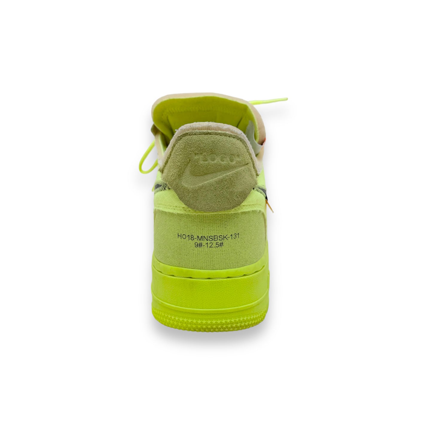 NIKE AIRFORCE 1 LOW X OFF-WHITE SNEAKERS VOLT UK8.5