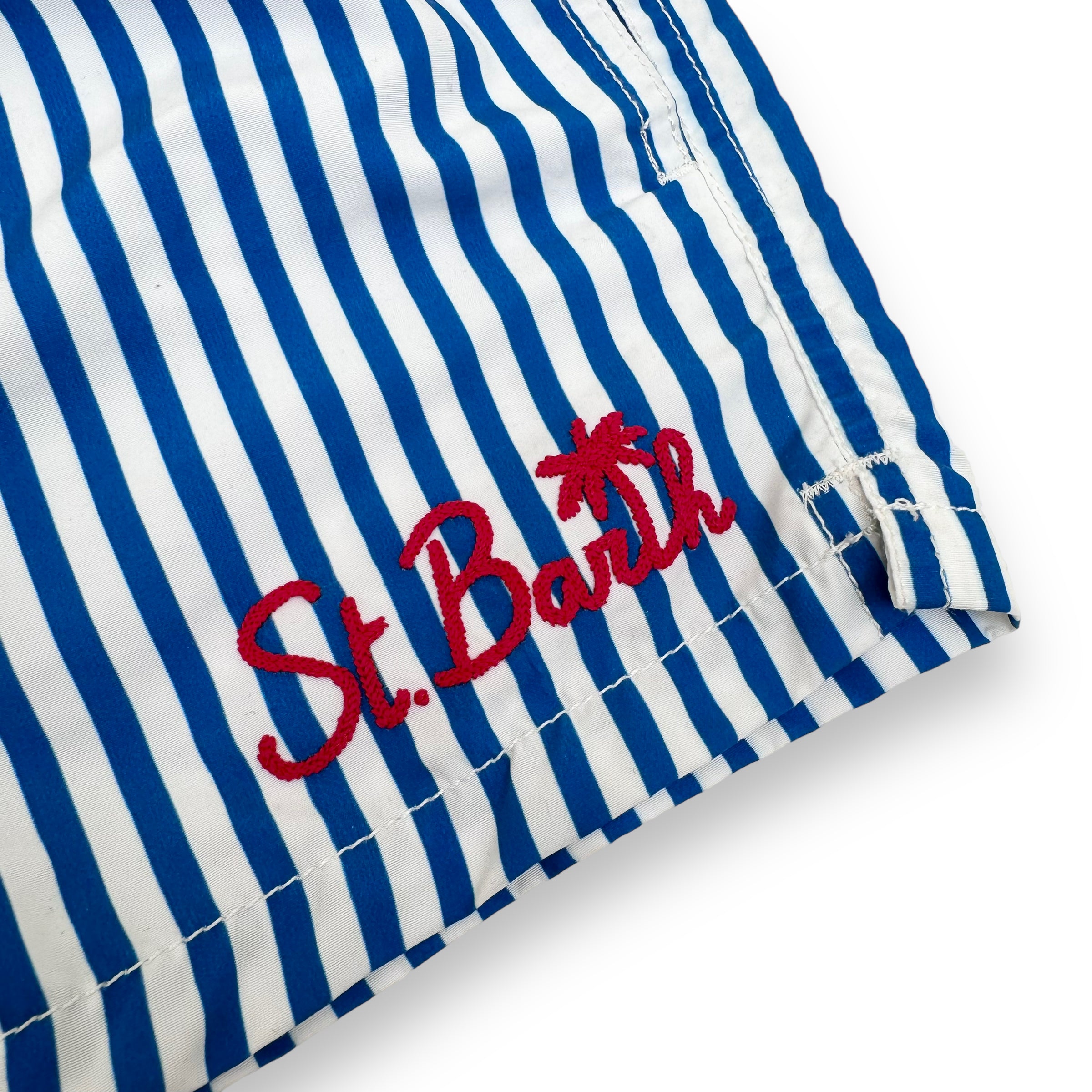 MC2 SAINT BARTHS STRIPED SWIM SHORTS BLUE AGE6