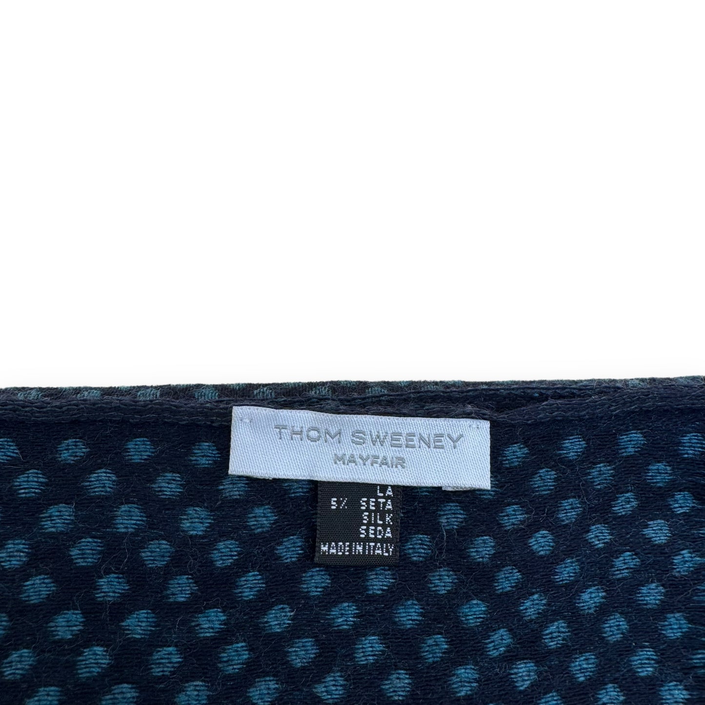 THOM SWEENEY WOOL / SILK REVERSIBLE SCARF NAVY