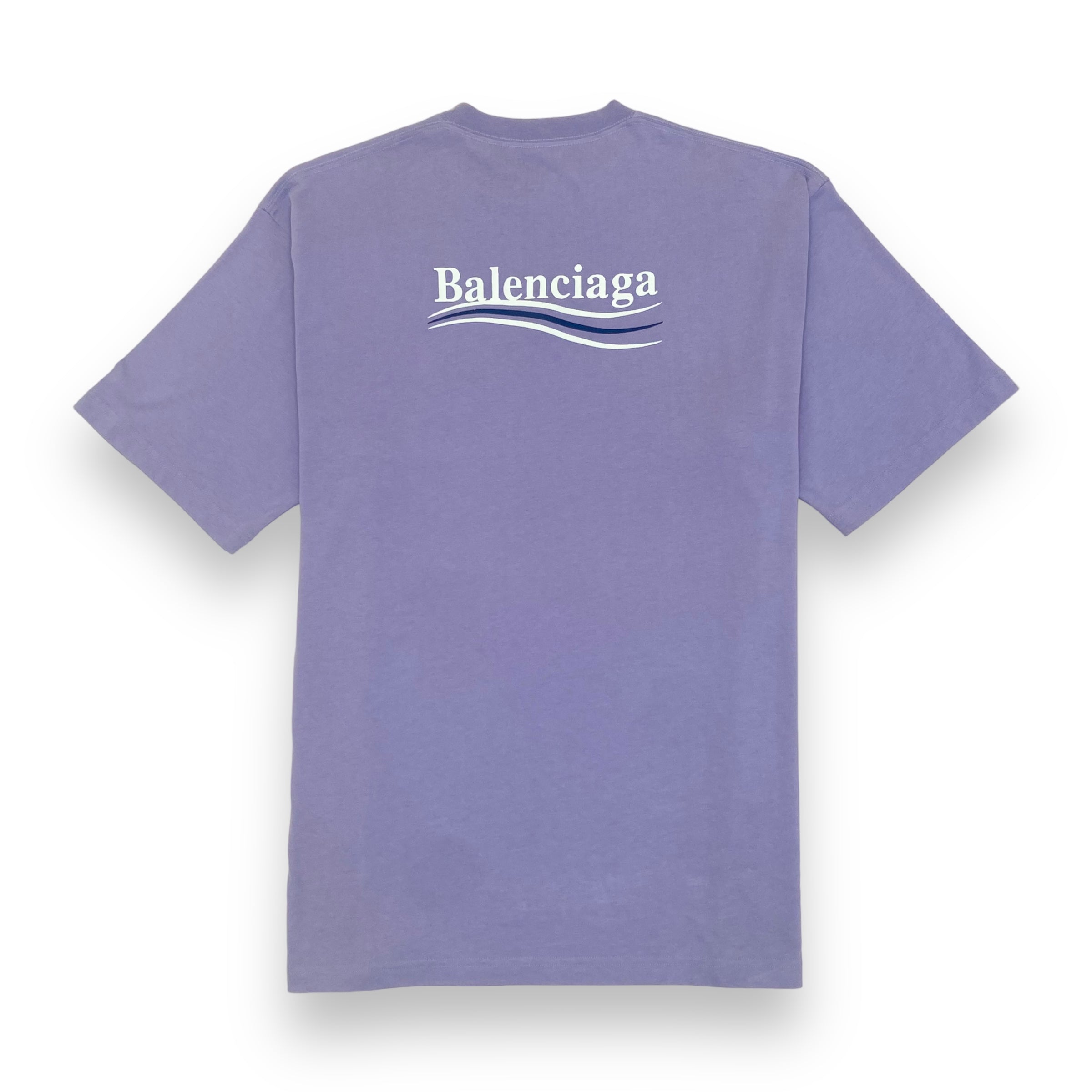 BALENCIAGA POLITICAL CAMPAIGN T-SHIRT LAVENDER L