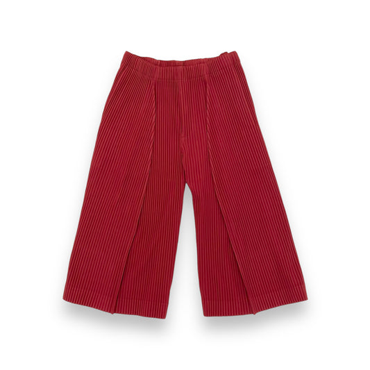 ISSEY MIYAKE HOMME PLISSÉ HEATHER PLEATS OVERSIZED SHORTS RED L