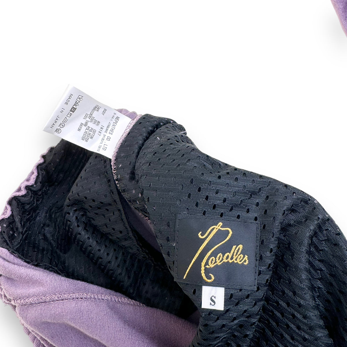 NEEDLES NARROW VELOUR TRACK PANTS PUPLE S