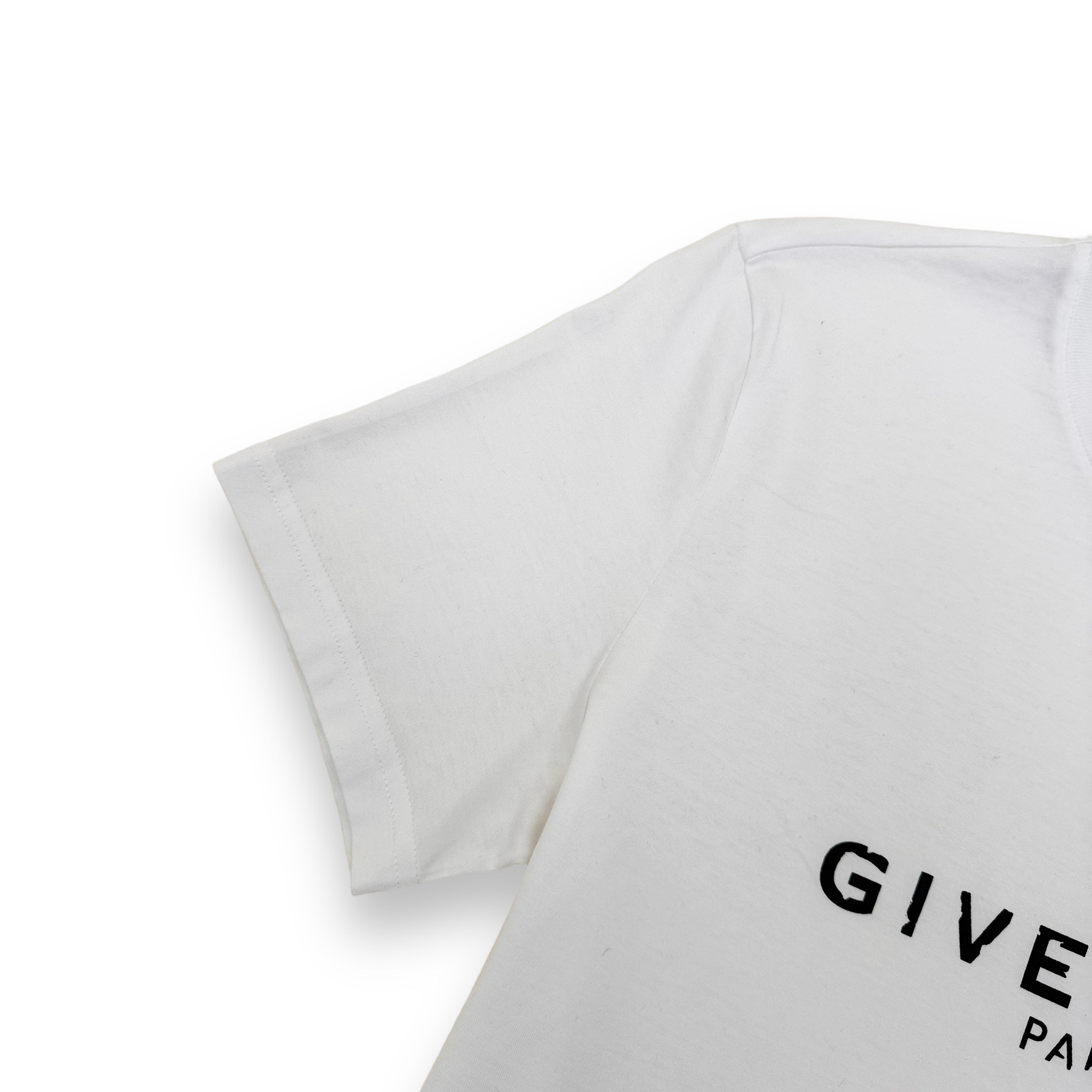 GIVENCHY COTTON LOGO T-SHIRT WHITE XS