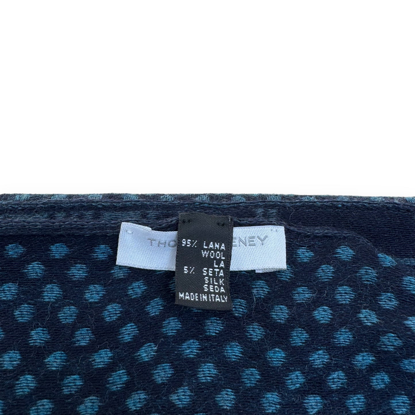 THOM SWEENEY WOOL / SILK REVERSIBLE SCARF NAVY