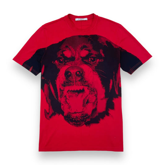 Givenchy Red Rottweiler T-shirt S