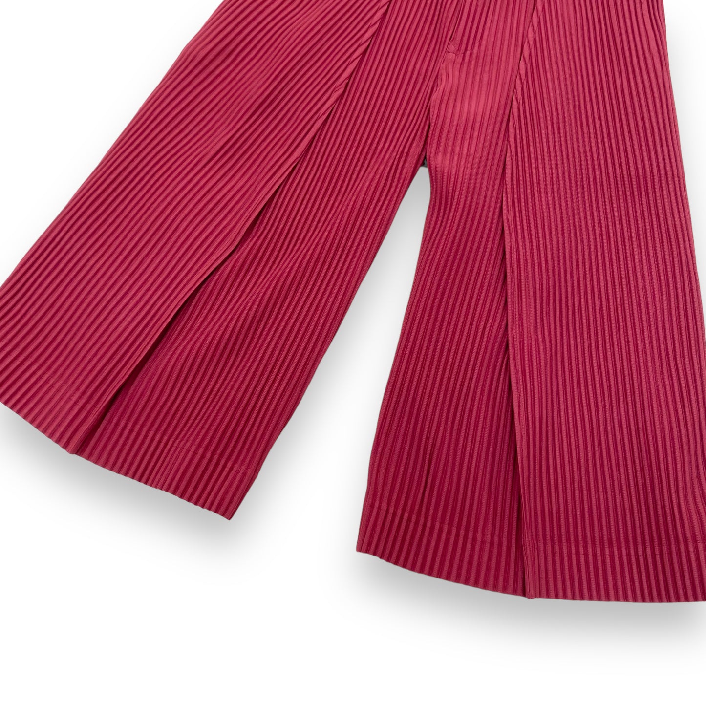 ISSEY MIYAKE HOMME PLISSÉ HEATHER PLEATS OVERSIZED SHORTS RED L