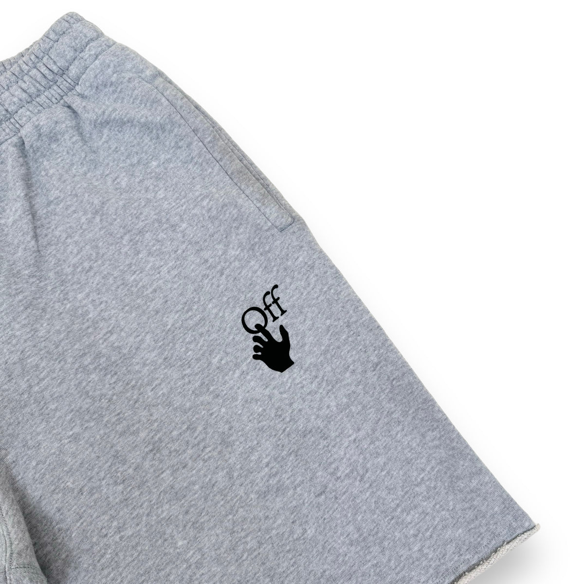 OFF-WHITE MARKER SWEAT SHORTS GREY M