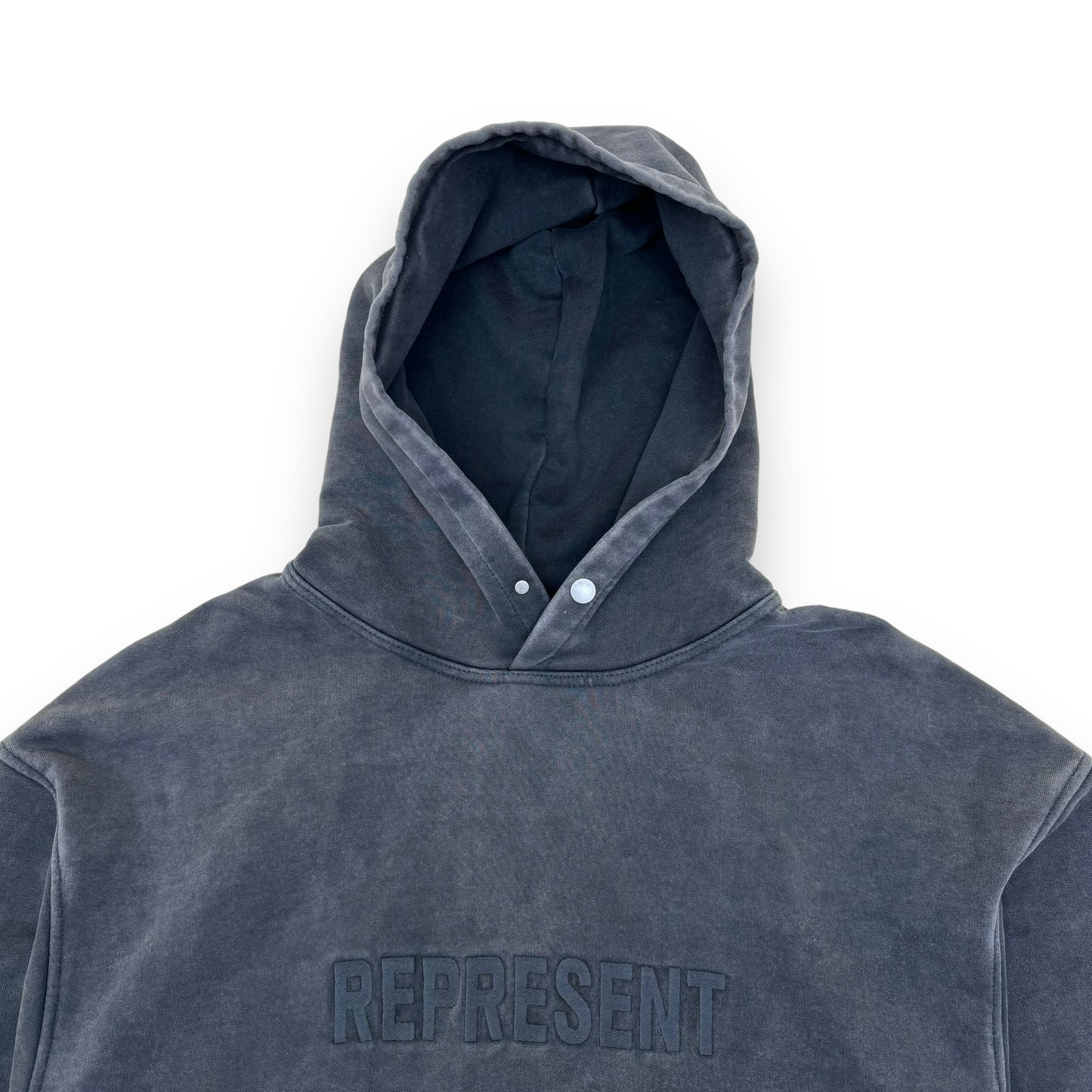 REPRESENT HOODIE WASHED GREY M