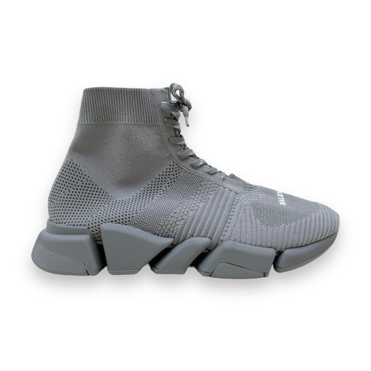BALENCIAGA SPEED 2.0 RECYCLED KNIT SNEAKERS GREY UK11