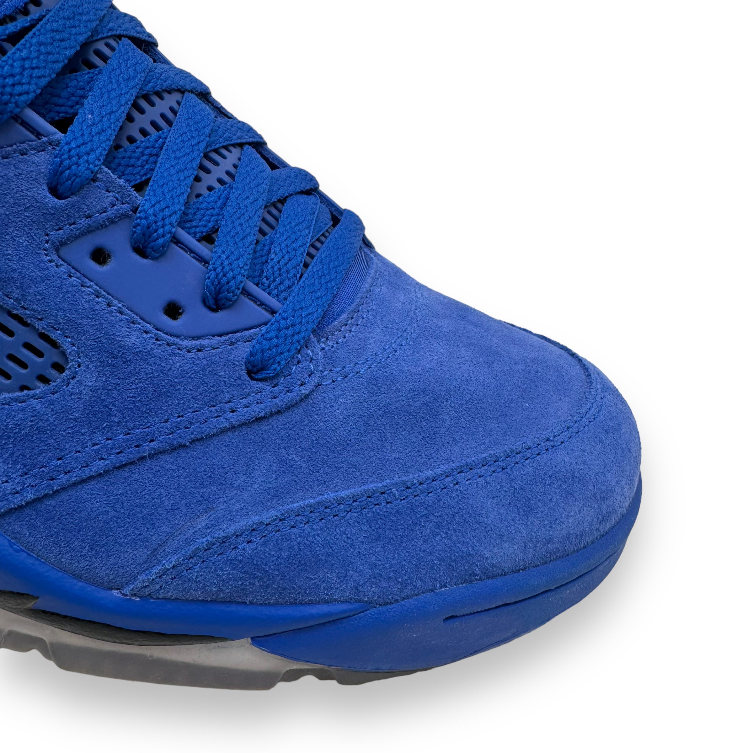 AIR JORDAN 5 RETRO SUEDE SNEAKERS BLUE UK11