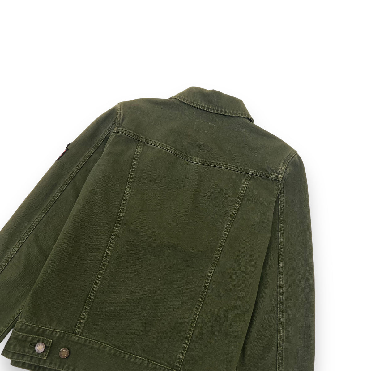 SAINT LAURENT DENIM JACKET KHAKI XS