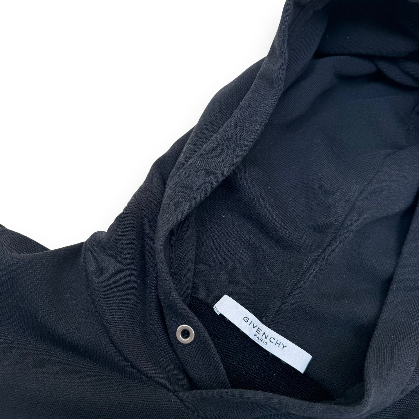 GIVENCHY LOGO HOODIE BLACK L