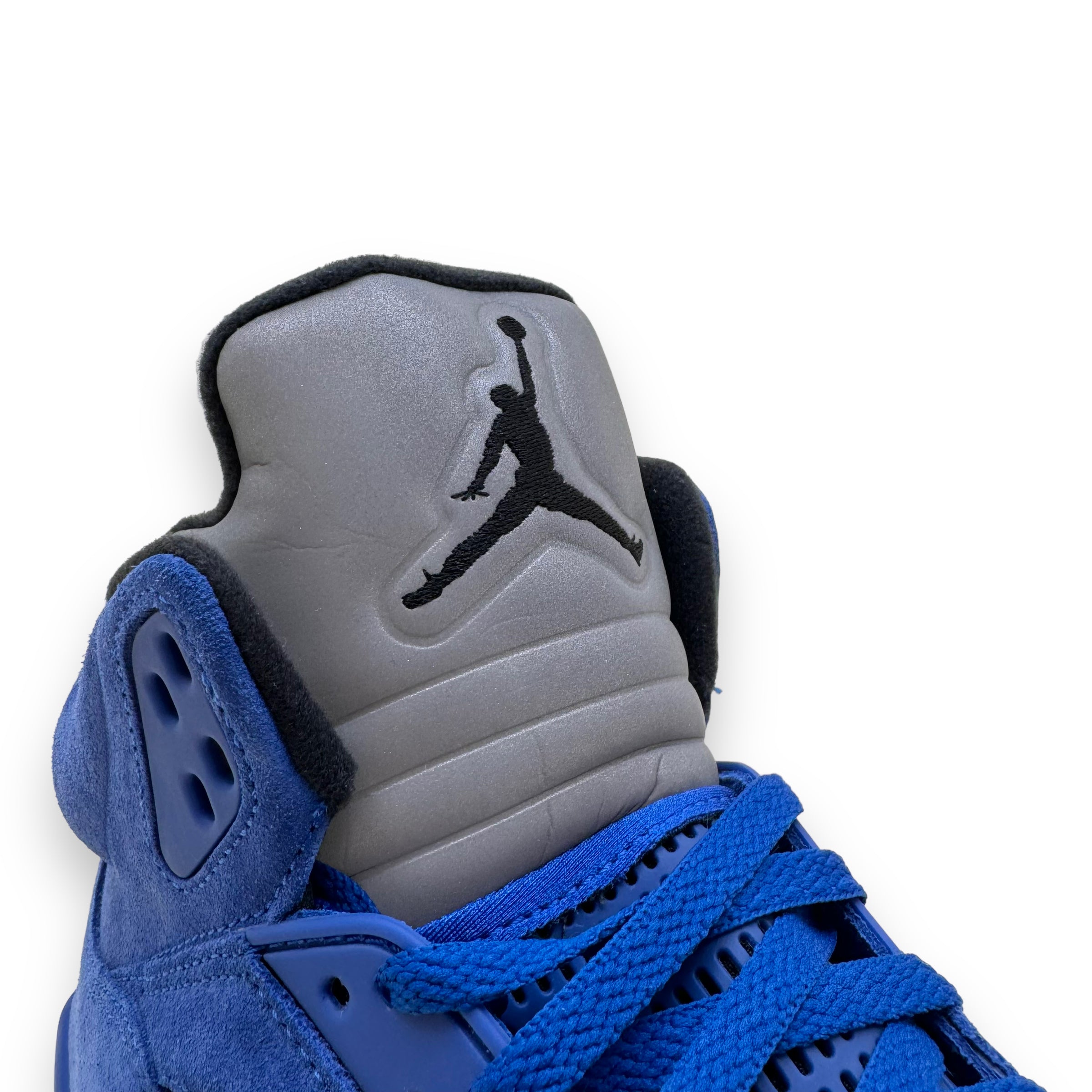AIR JORDAN 5 RETRO SUEDE SNEAKERS BLUE UK11