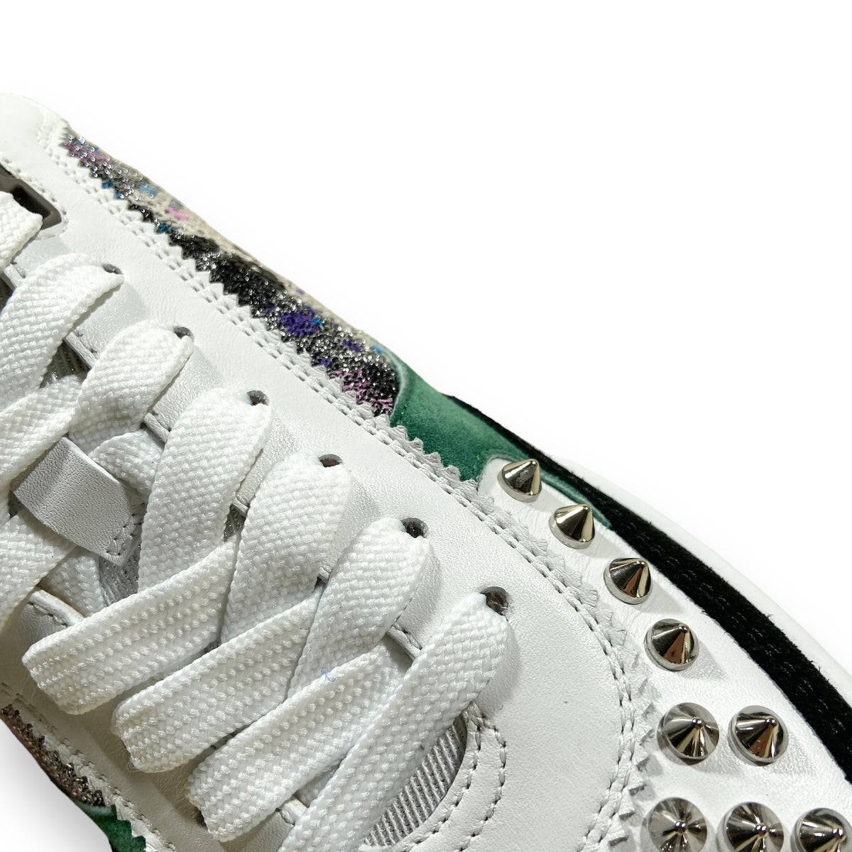 CHRISTIAN LOUBOUTIN HAPPYRUI GLITTER SNEAKERS MULTI UK8