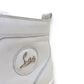 CHRISTIAN LOUBOUTIN LOUIS HIGH TOP LEATHER SNEAKERS WHITE UK10.5