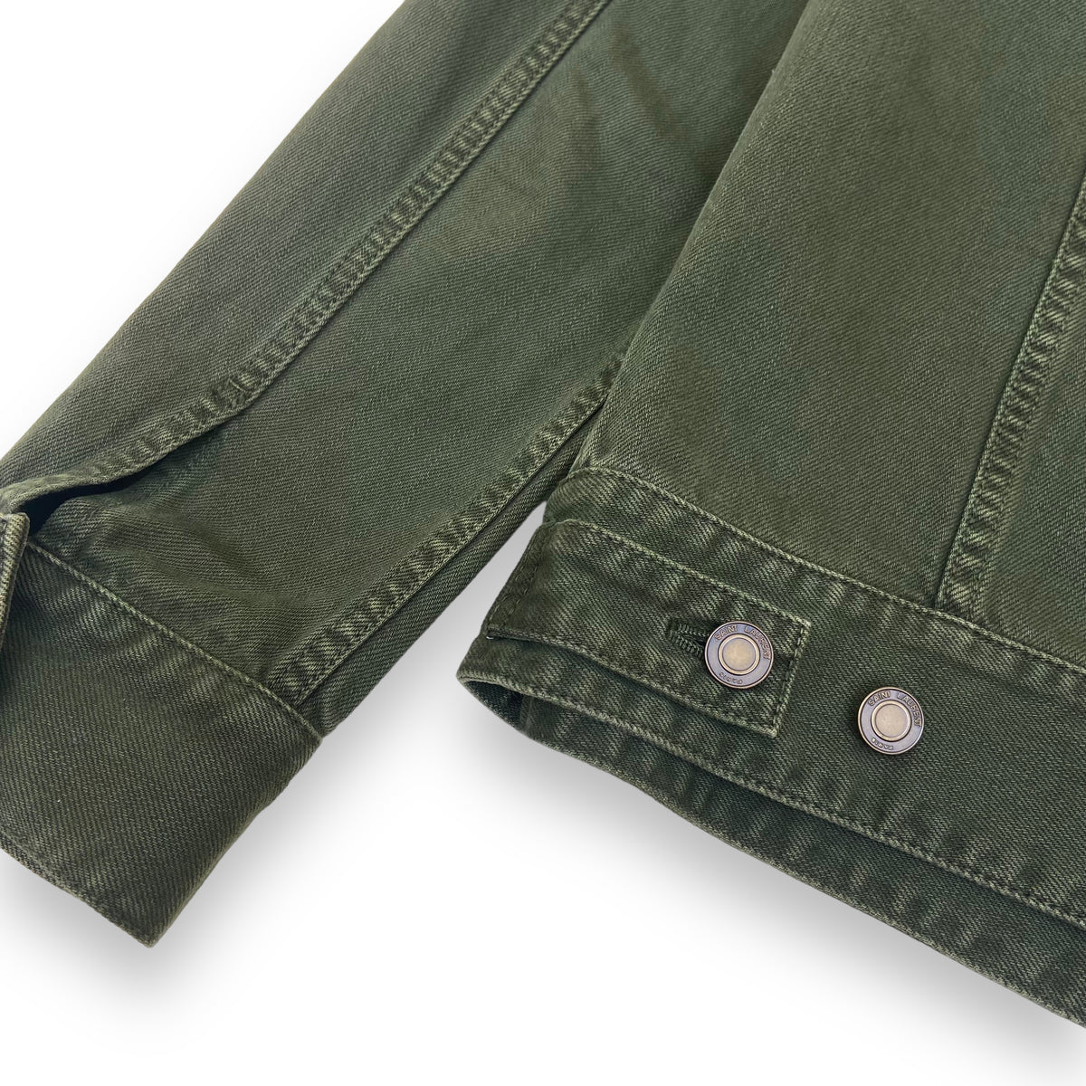 SAINT LAURENT DENIM JACKET KHAKI XS