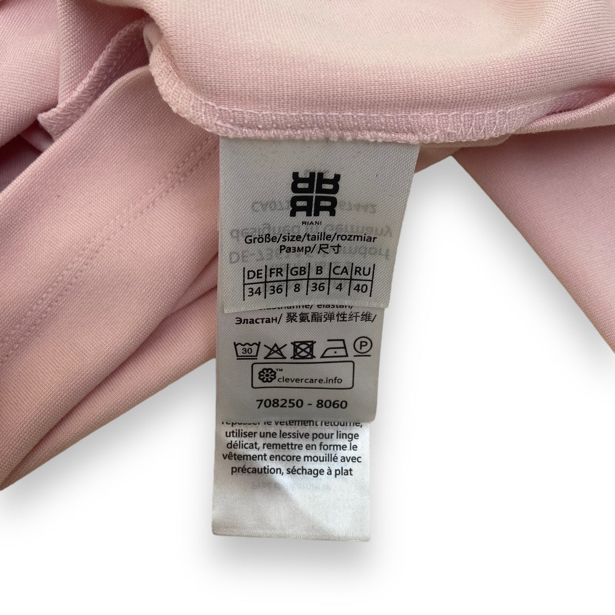 RIANI LACE HOODIE PINK UK8