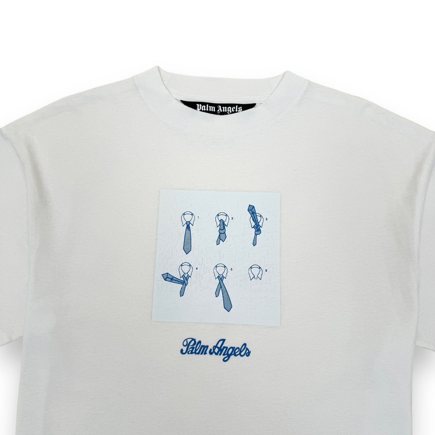 PALM ANGELS UN-TIE CLASSIC T-SHIRT WHITE XL